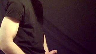 Gay man jerking off big cock