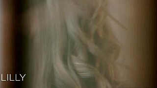 Petite Lilly: having sex with six big black cocks