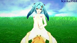 Faruzan, Layla, and Aether in Intense 3D Hentai Sex from Genshin Impact