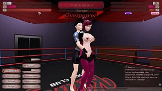 kinky fight club wrestling hentai game ep 1 hard pegging sex fight on the ring for a slutty bunnygirl