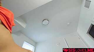 So, Holly Hendrix caught her step bro jerking off. She jumped in for a wild blowjob session.