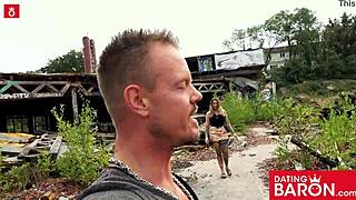 Wow, busty Mia Blow sucks monster cock at DatingBaron.com in public! How crazy is that?