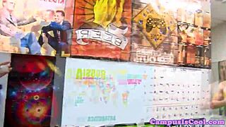 SORORITY TEEN 18+S SUCKING COED STUDENTS IN DORM!