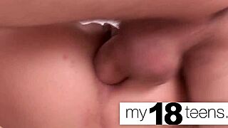 uhh, my18teens cutie teen suckin and fuckin all holes with a big dick, so wet!