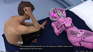 3D Anime Game: Stranded Picking Camilla