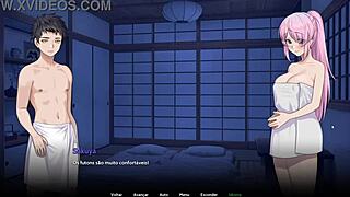 Playing the hentai game Goodbye Eternity in Portuguese. It's an anime porn in 3D.