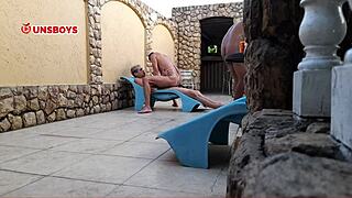 Sexy Motel Bedroom scene w/ two foreign hand-picked Brazilians plus a very graphic D.P