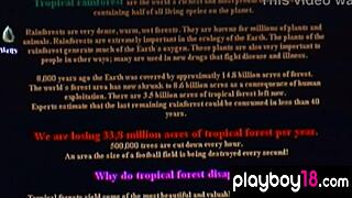 Tall German slut Leona fucks to help nature save the forests