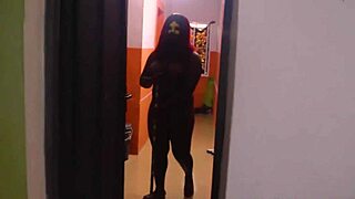 Crazy Maid Riding Daddy Outdoors! 😈