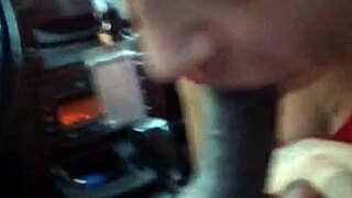 I swallow two nuts in this wild cum scene, oops