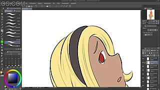 gravity rush kat flashing in speedpaint.