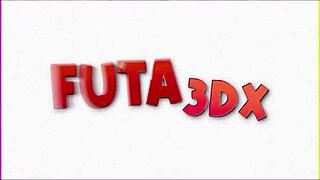 Futa3DX - Futa Brunette and Blonde Babes Screw Hard in Desert. Stranded and Wild!