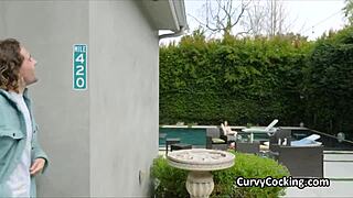 Intense outdoor banging with beautiful brunette and her girlfriend