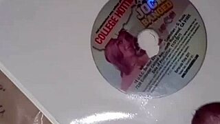 using clear overlay binder as latex for college porn tribute