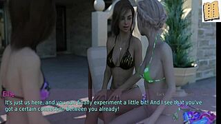 wife and stepmother play erotic game