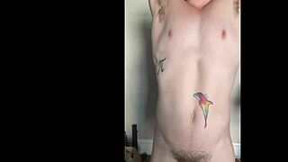 Twink relaxes in the sunlight outdoors.