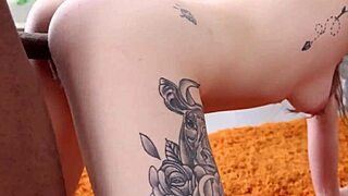 Ally Snoww interacts with big black cock in homemade video.