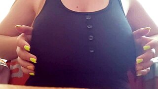 Excited Student Teases Big Tits on Camera at Luxuryorgasm!