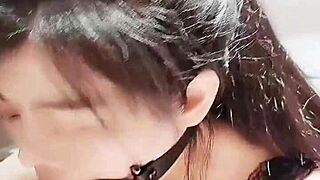 女神が極限のディープスロートで激しくゲロ吐き、涙と唾液が溢れるラフなフェラ