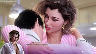 caught stepmom in 3d porn game