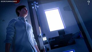 caught stepmom in 3d porn game