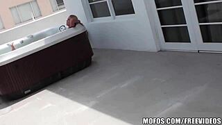 i spy on megan spanking in jacuzzi