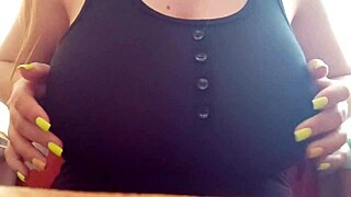 Excited Student Teases Big Tits on Camera at Luxuryorgasm!