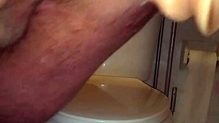 amateur fun with two massive dildos in wild play