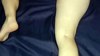 Intense massage leading to naughty masturbation