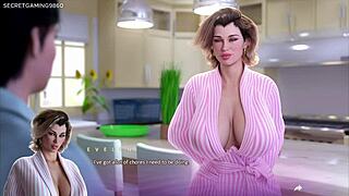 caught stepmom in 3d porn game