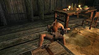 husband and wife enjoy fantasy anal assfucking in comic episode with muscular bodybuilder