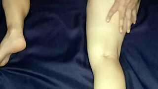 Intense massage leading to naughty masturbation