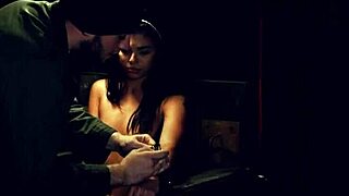 i saw this poor tiny latina teen gina get a rough handjob while bound in bondage, it was so intense