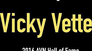 milf vicky vette teases with lesbian coworker kate england.