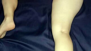 Intense massage leading to naughty masturbation