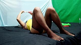 Latina milf feels excited starting in homemade porn, her pussy ready despite gaining weight