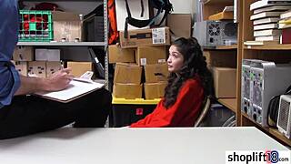 Latina milf, did you hide that mysterious box from the cop?