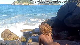 First Time Delicious Sex on Beach with Beautiful Brunette?