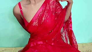 red indian saree babe gets wild pussy licking and hard cock fucking