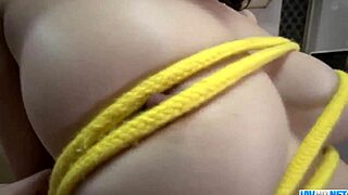 Does nanami hirose enjoy being fucked bondage style by horny man in stockings?