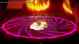 Futa Halloween special with wild monster cock action