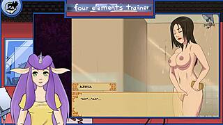 Avatar trainer part 27 features shower fun with characters