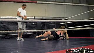 Naughty Amateur Lesbians Wrestling Hard in Wild European Catfight