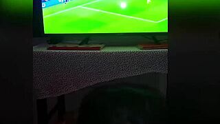 Friend's Mom Gets Creampie While Watching Game