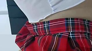 Mature Latina Bent Over for Creampie with Husband's Friend