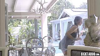 Can wet babe April Olsen resist tribbing with busty MILF Kenzie Taylor?