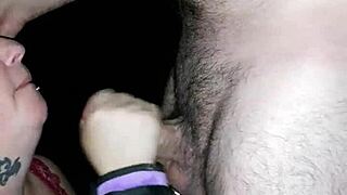 ma cochonne me suce la bite en gorge profonde en foret - couplecokin86