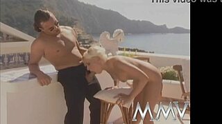 I watch the short haired bitch get fucked outdoors with a cumshot.