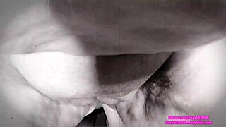 black and white ANAL dildo PREVIEW with huge cougar action.