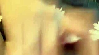 I masturbate while licking Greluda's natural tits and pussy